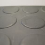 Flachnoppen Gummimatten grau