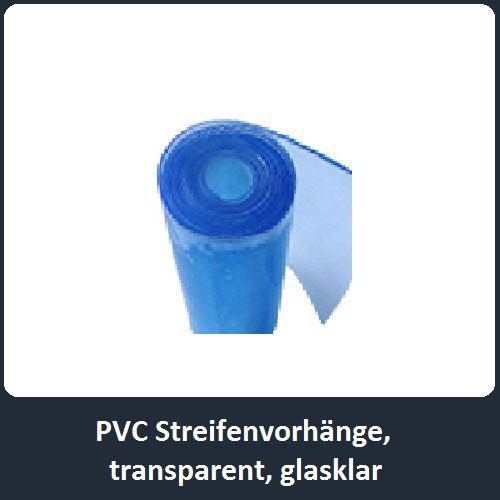 Streifenvorhang PVC glasklar transparent